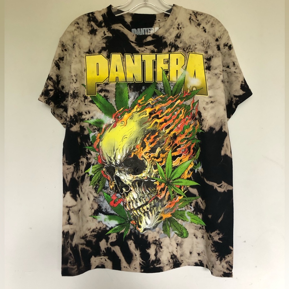 Pantera Cannabis Skull Tie Dye T shirt - Picture 5 of 5